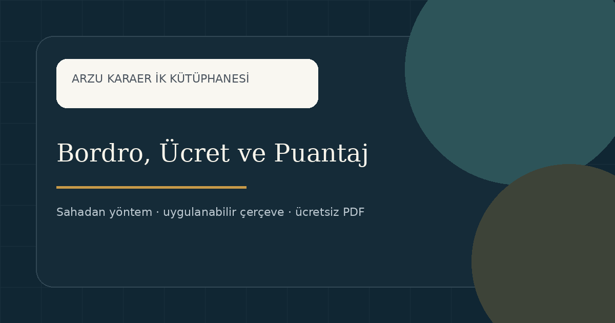 Bordro ve Ücret konulu İK kaynak görseli