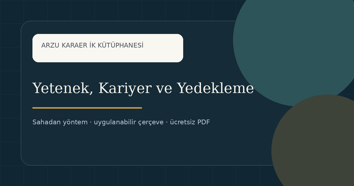 Yetenek ve Yedekleme konulu İK kaynak görseli